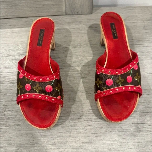 Louis Vuitton X Murakami Vintage Cherry Sandal - Picture 2 of 9